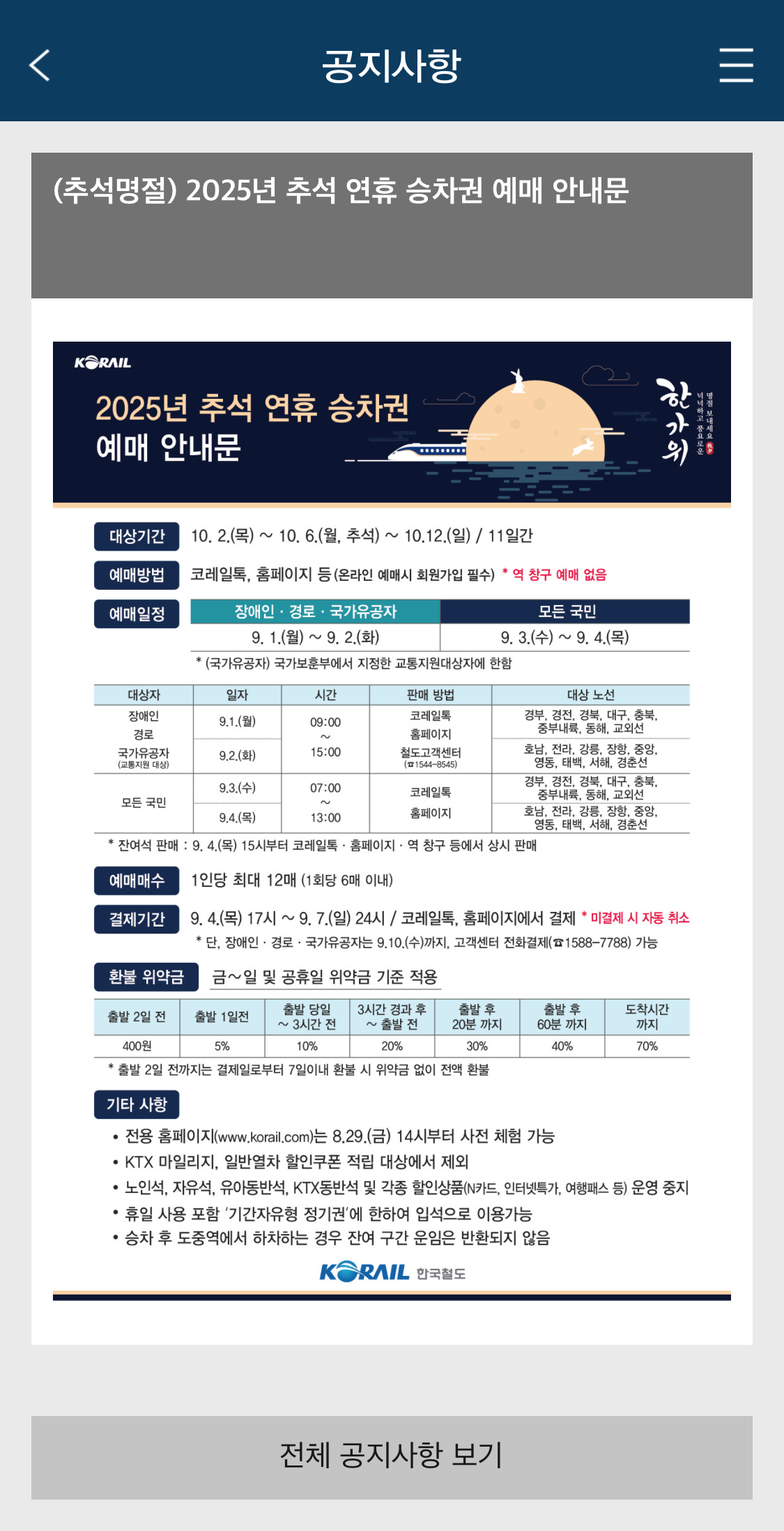 2025 추석 연휴 KTX 승차권 예매 일정 나옴 ‼️‼️ | 인스티즈