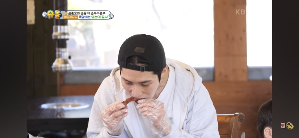 혼자 쪽갈비 2인분 먹은 슈돌정우 | 인스티즈