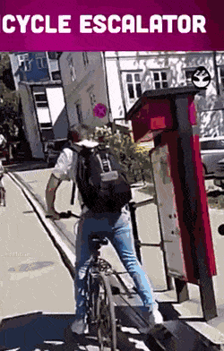 노르웨이의 자전거 에스컬레이터 | 인스티즈