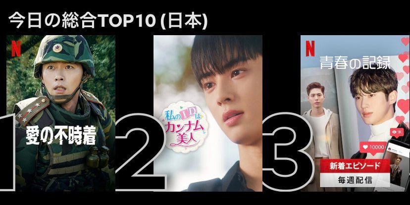 현재 일본 넷플릭스 TOP3 | 인스티즈