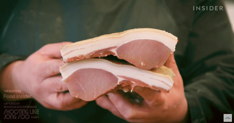 영국식 베이컨의 제조과정.gif | 인스티즈