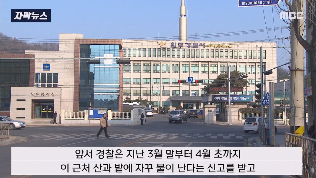 일부러 산에 화염병 던져 산불 낸 방화범 구속 | 인스티즈