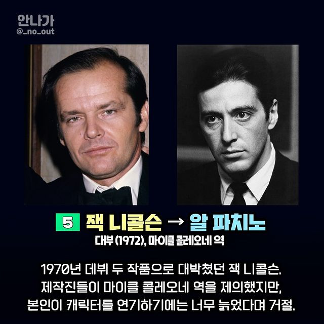 촬영 직전에 바뀐 영화 주인공 7 | 인스티즈
