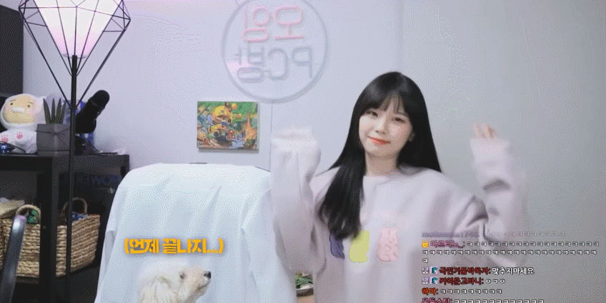 트위치 스트리머 우정잉의 랜덤플레이댄스.gif | 인스티즈