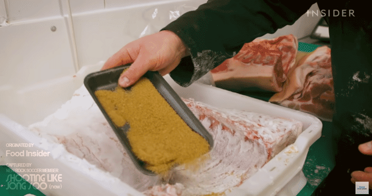 영국식 베이컨의 제조과정.gif | 인스티즈