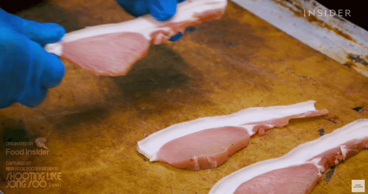 영국식 베이컨의 제조과정.gif | 인스티즈