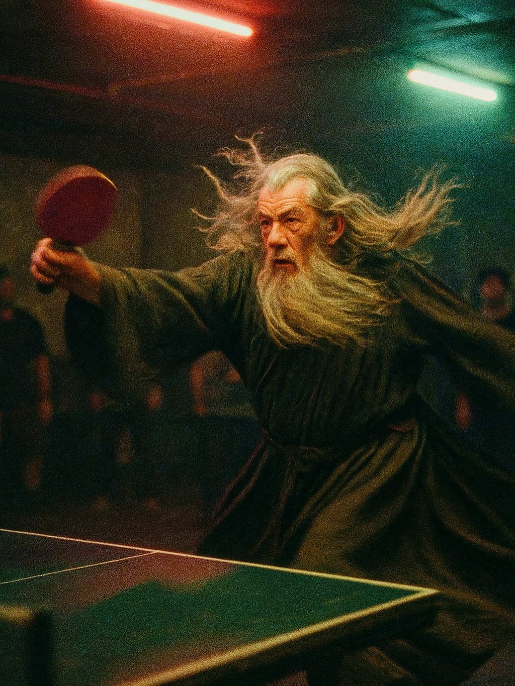 ai가 만든 간달프와 골룸의 탁구 대결.jpg | 인스티즈