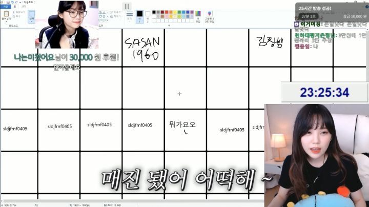 하다하다 바탕화면까지 파는 스트리머 우정잉.jpg | 인스티즈