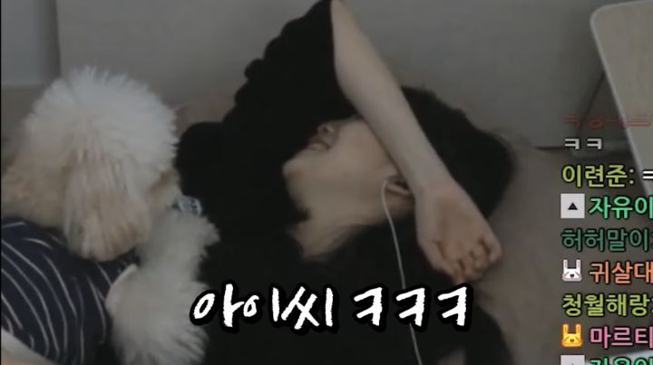 자면서도 할건 다 하는 트위치 스트리머 우정잉...jpg | 인스티즈