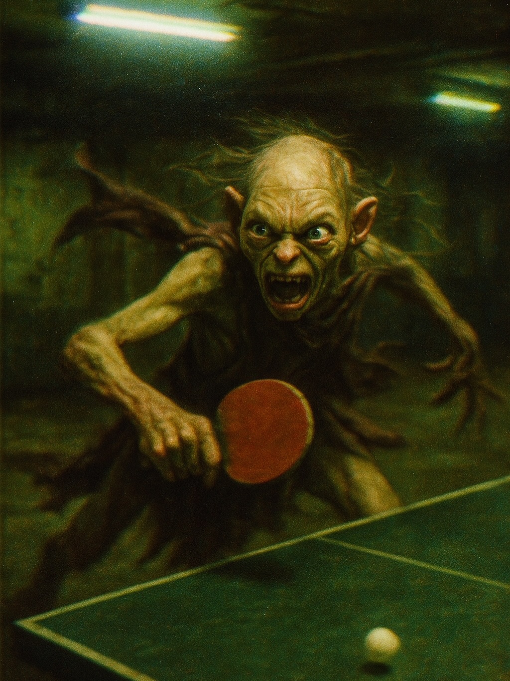 ai가 만든 간달프와 골룸의 탁구 대결.jpg | 인스티즈