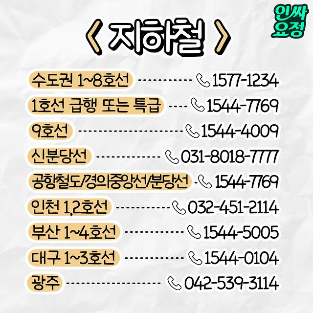 일상에서 필요한 유익한 번호 모음.jpg | 인스티즈