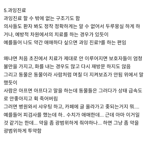 현직 수의사가 쓰는 동물병원이 비싼 이유 + 마인드 | 인스티즈