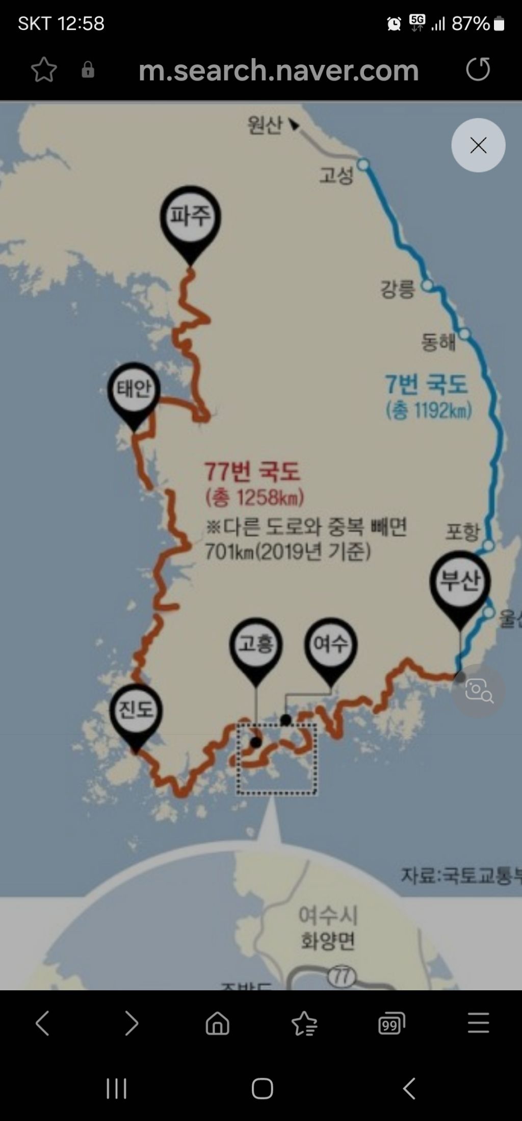 해안선 이미지