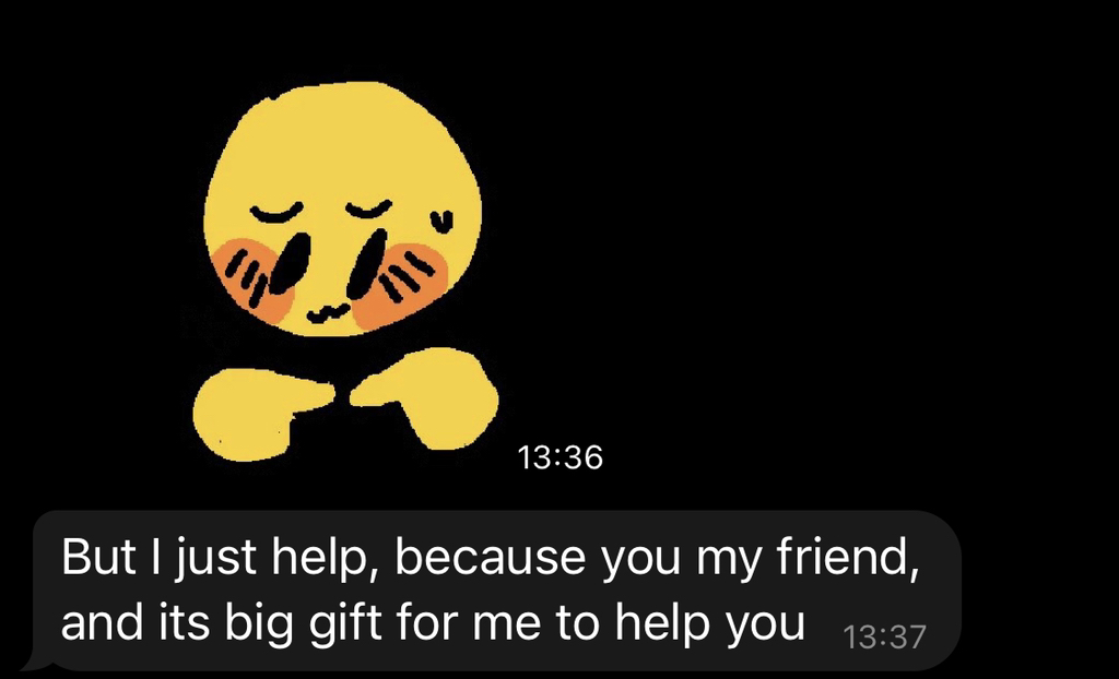 친구 : 난 그냥 도와준 거야 왜냐면 넌 내 친구고 널 돕는 건 내게 큰 선물이니까. 라고 할 때 MBTI별 내 대답은? | 인스티즈