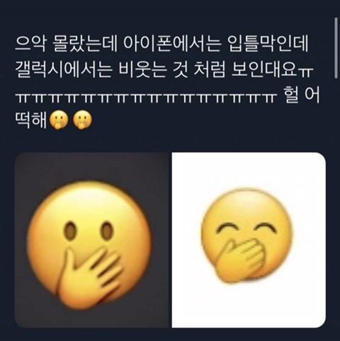 🤭이 이모티콘 쓸 때 조심해야 하는 이유 | 인스티즈