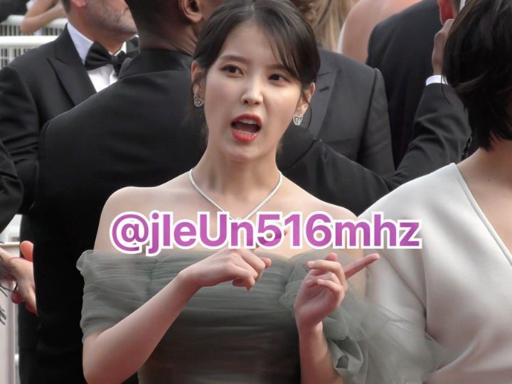 칸 레드카펫에 팬 엄청 많이 와서 땀 뻘뻘 흘리면서 사인 해준 아이유 | 인스티즈