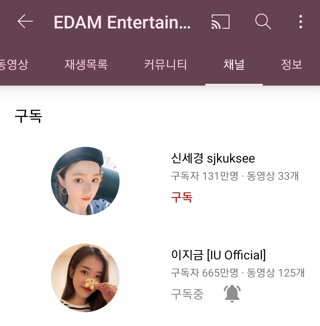 한솥밥 먹는 두 여자 연예인 유튜브 자체컨텐츠 특징(아이유, 신세경) | 인스티즈