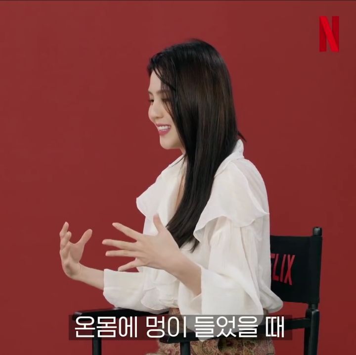 액션 배우느라 온몸에 멍이 들었다는 한 여자 배우.jpg | 인스티즈