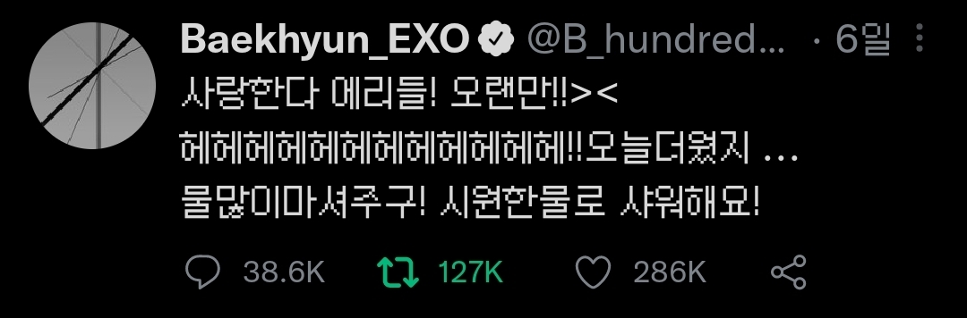 번역 불가능한 백현 트윗때문에 슬픈 외국팬.twt | 인스티즈