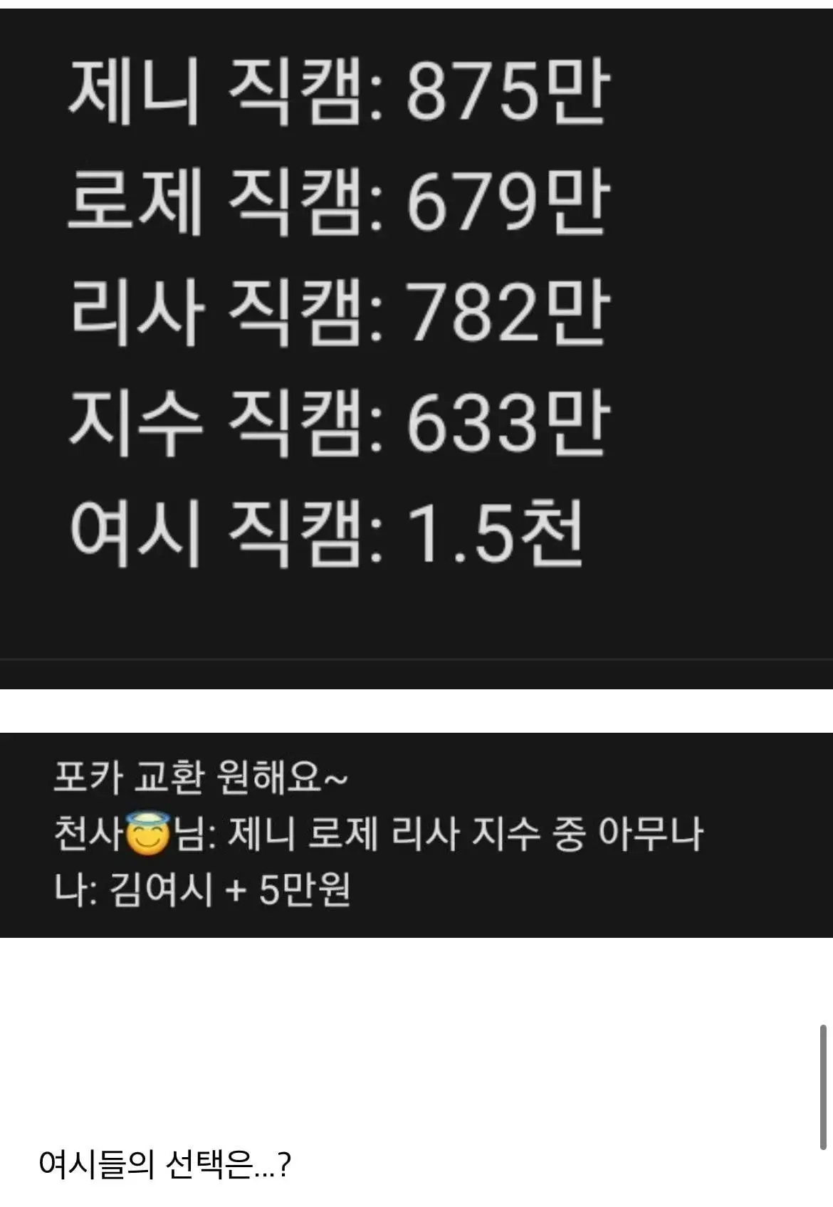 블핑 새 멤버로 들어갈 수 있다면 들어갈건지 고민하는 달글.jpg | 인스티즈
