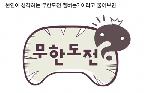 본인이 생각하는 무한도전 멤버는? | 인스티즈