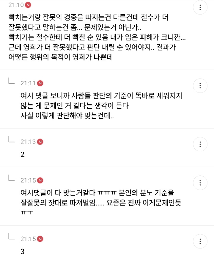 요즘 사람들은 철수를 더 미워한다고 생각하는 달글(feat.트위터 누가 더 잘못했냐 그 짤) | 인스티즈