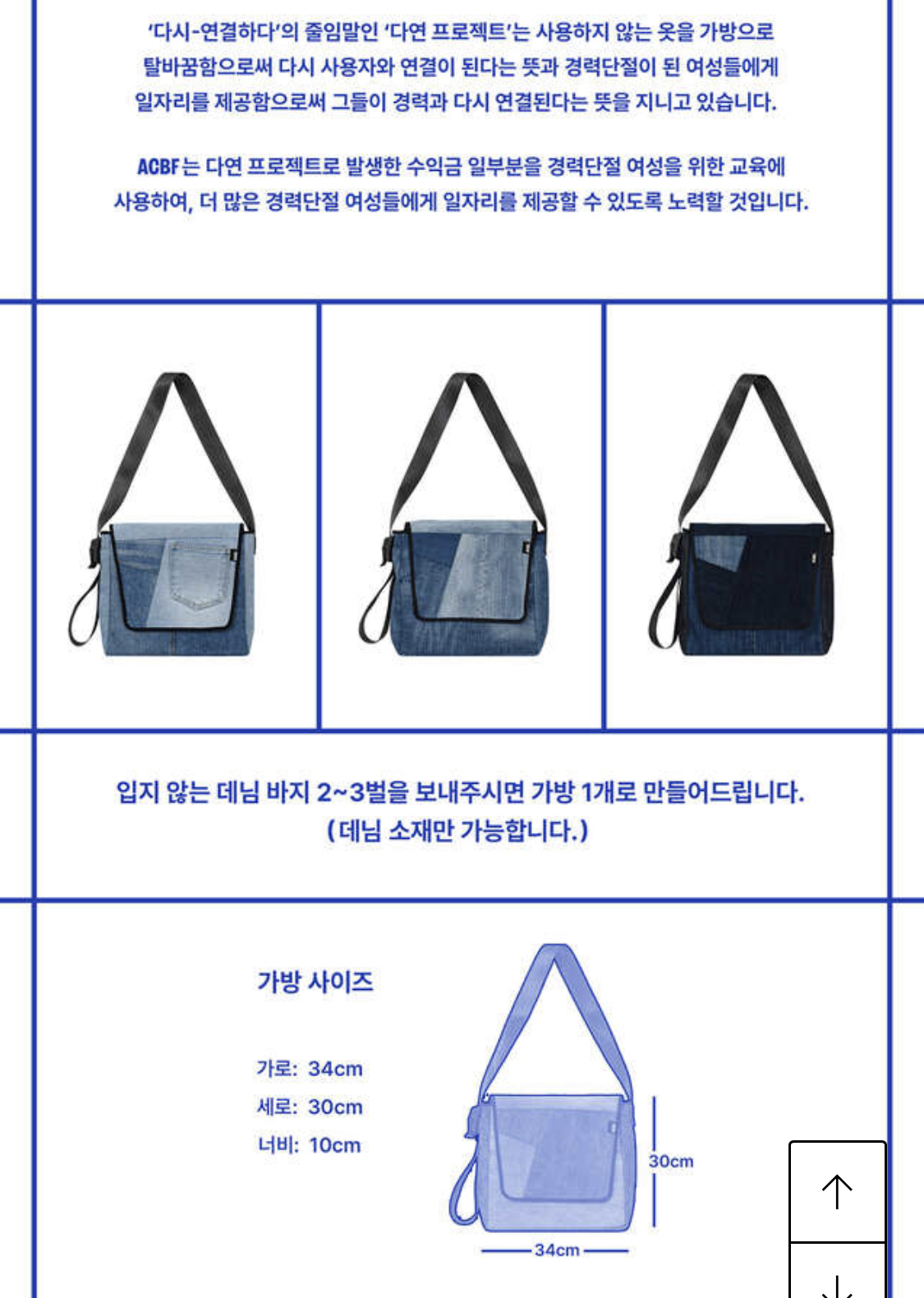 버리기는 아까운데 안 입는 청바지, 크로스백으로 만들고 싶은 사람 모여라!(ACBF 다연 프로젝트) | 인스티즈