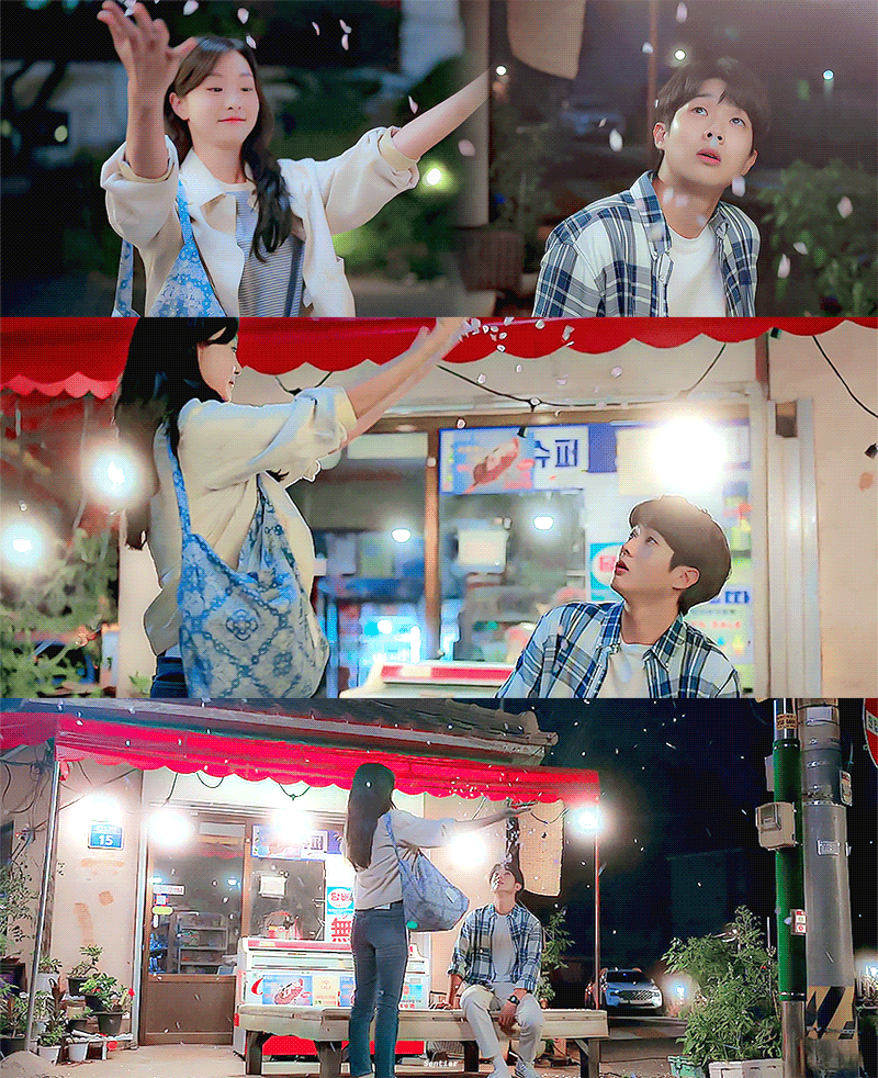 그 해 우리는에서 거의 매회 센스 있다고 언급 많은 교복~캠퍼스~오피스를 넘나드는 최우식X김다미 사계절 시밀러 룩.gifs | 인스티즈