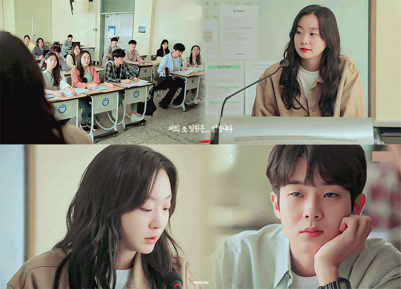 그 해 우리는에서 거의 매회 센스 있다고 언급 많은 교복~캠퍼스~오피스를 넘나드는 최우식X김다미 사계절 시밀러 룩.gifs | 인스티즈