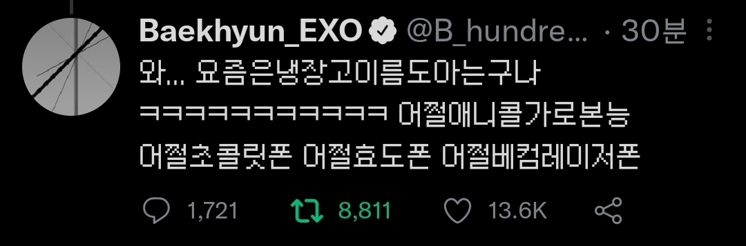 번역 불가능한 백현 트윗때문에 슬픈 외국팬.twt | 인스티즈