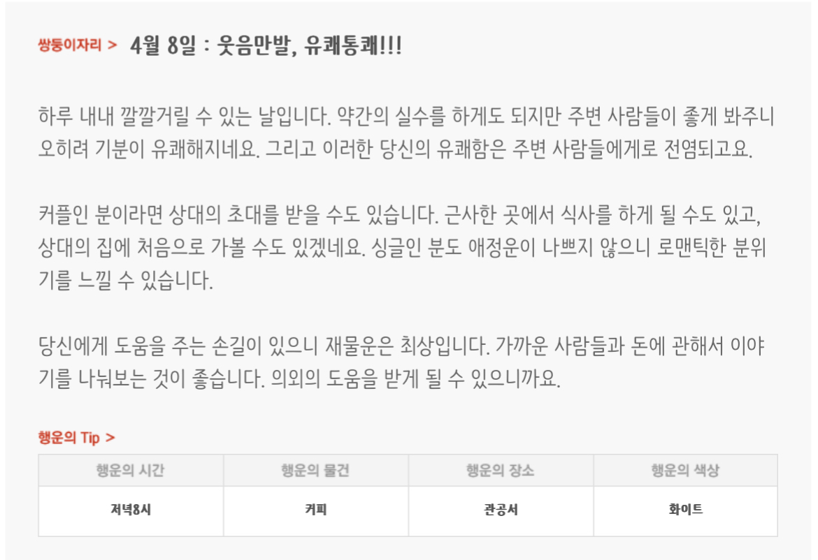 하루전에 미리보는 4월 8일 별자리운세 | 인스티즈
