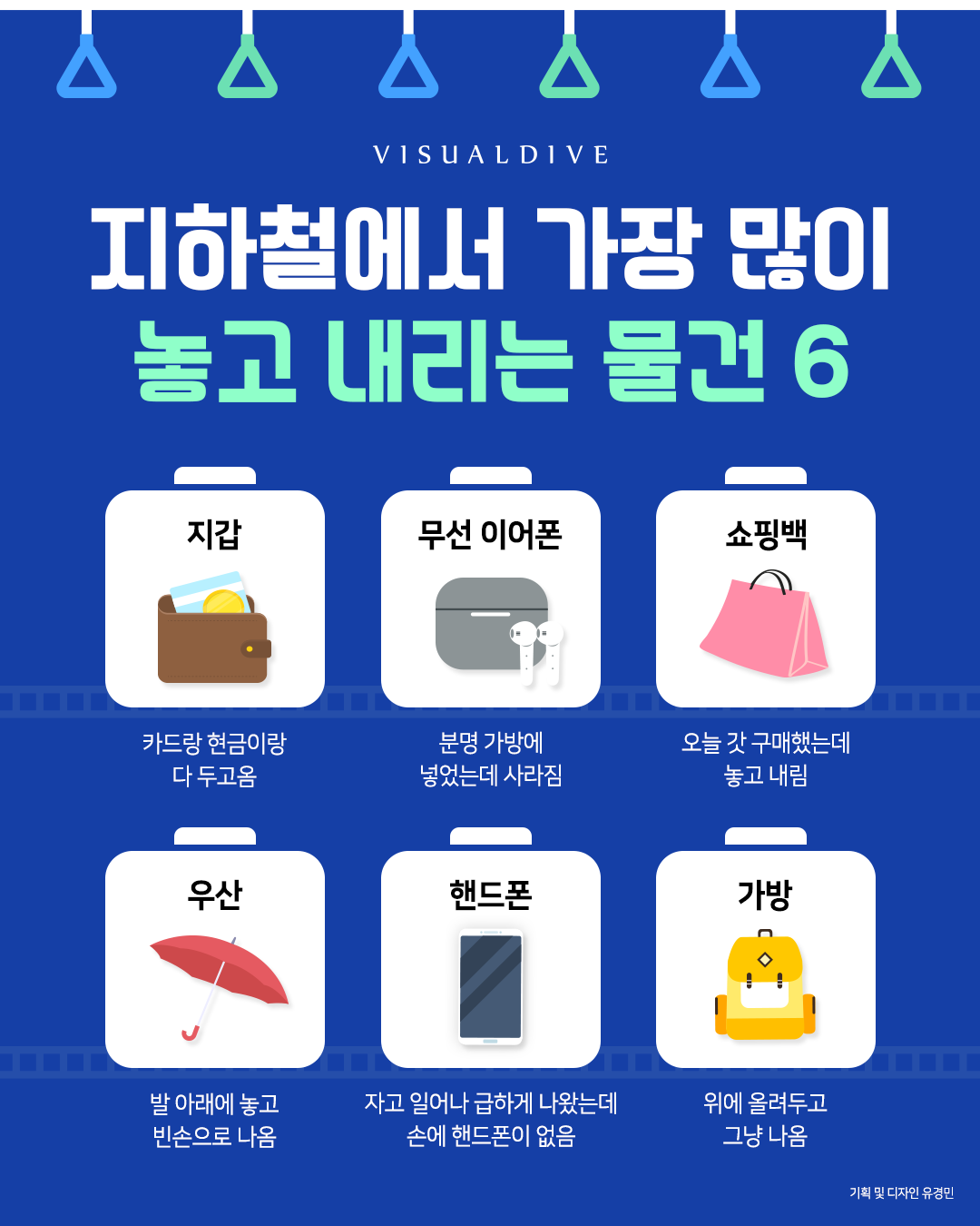 지하철에서 가장 많이 놓고 내리는 물건 6 | 인스티즈