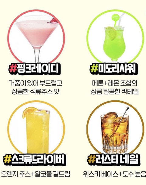 🍹칵알못을 위한 칵테일에 쉬운 맛 설명🍷 | 인스티즈