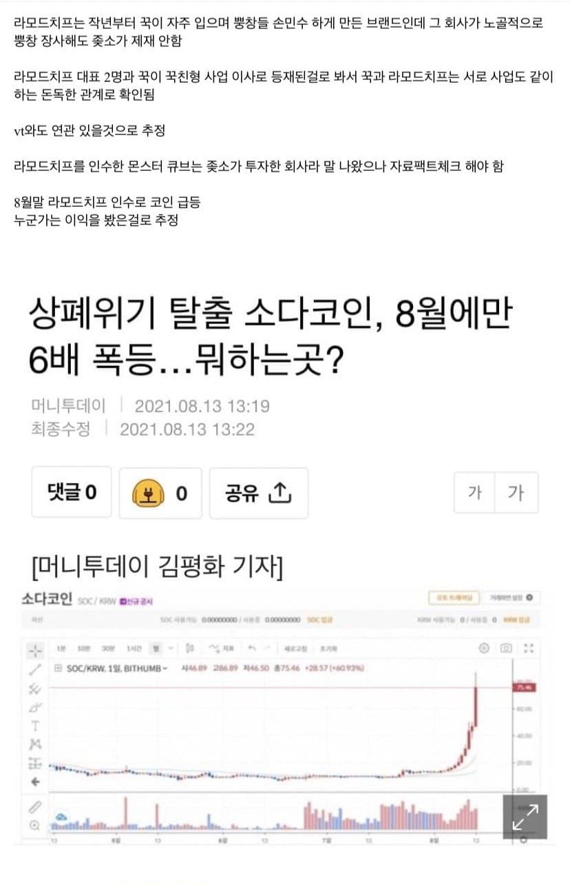 소다코인 소다 코인 정국이름 들먹이며 홍보 작업 선동 - 자료 백업용? - 빅히트(하이브) 정신 차리길 바라는 사람들의 모임