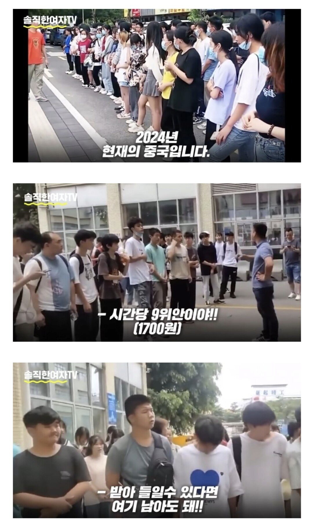 대만 방송이 폭로한 중국 2030세대 취업 현실.jpg | 인스티즈