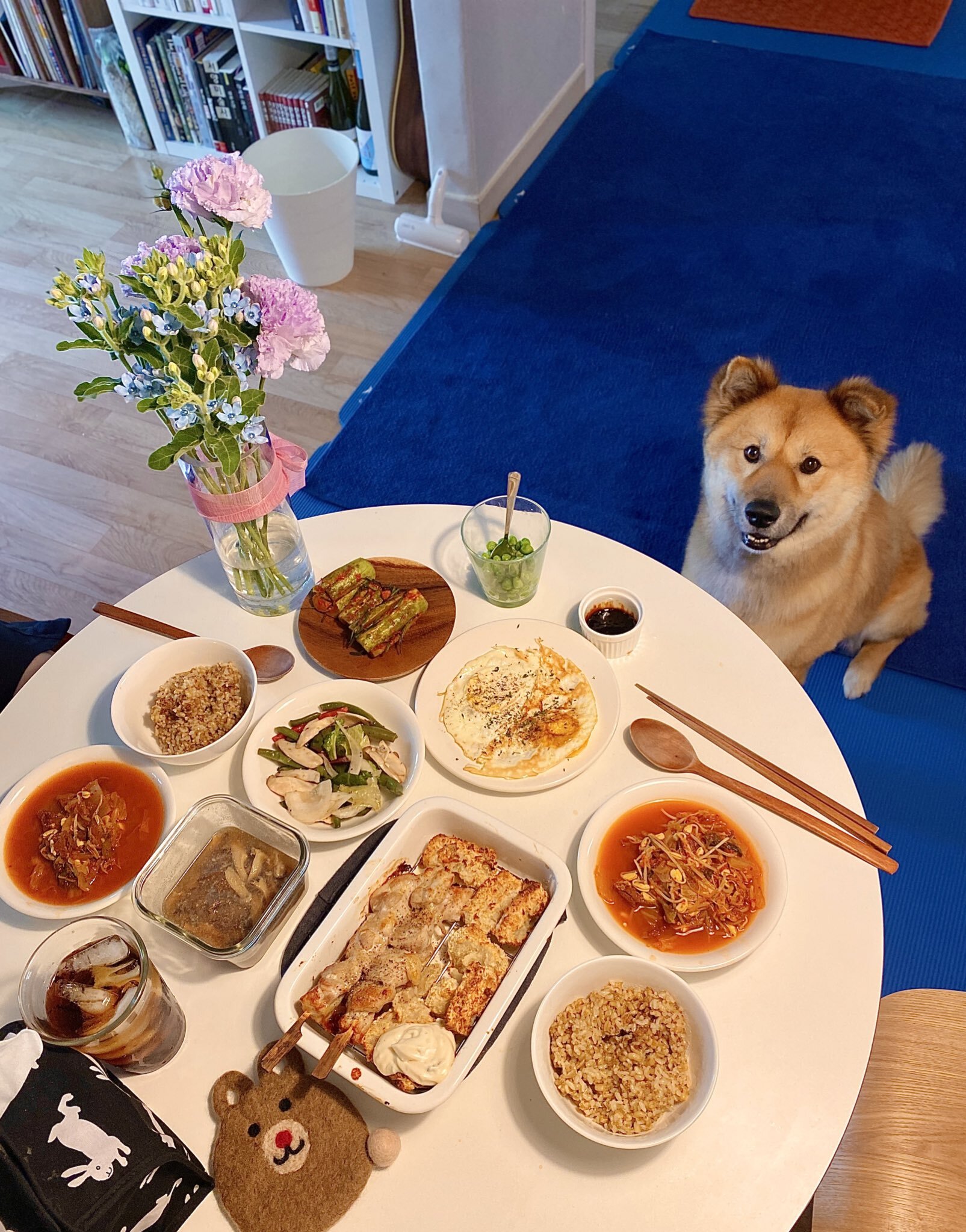 밥 먹을 때마다 기웃대는 왕강아지 | 인스티즈