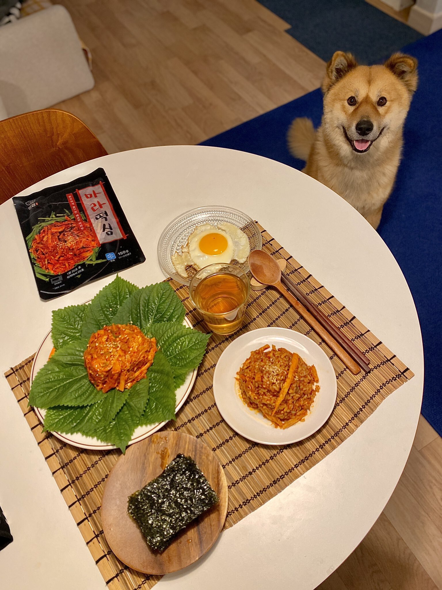 밥 먹을 때마다 기웃대는 왕강아지 | 인스티즈