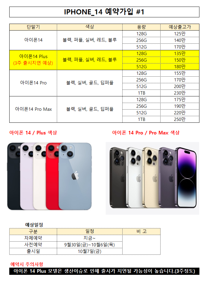 아이폰14 통신사 출시 예상 가격 및 일정 | 인스티즈