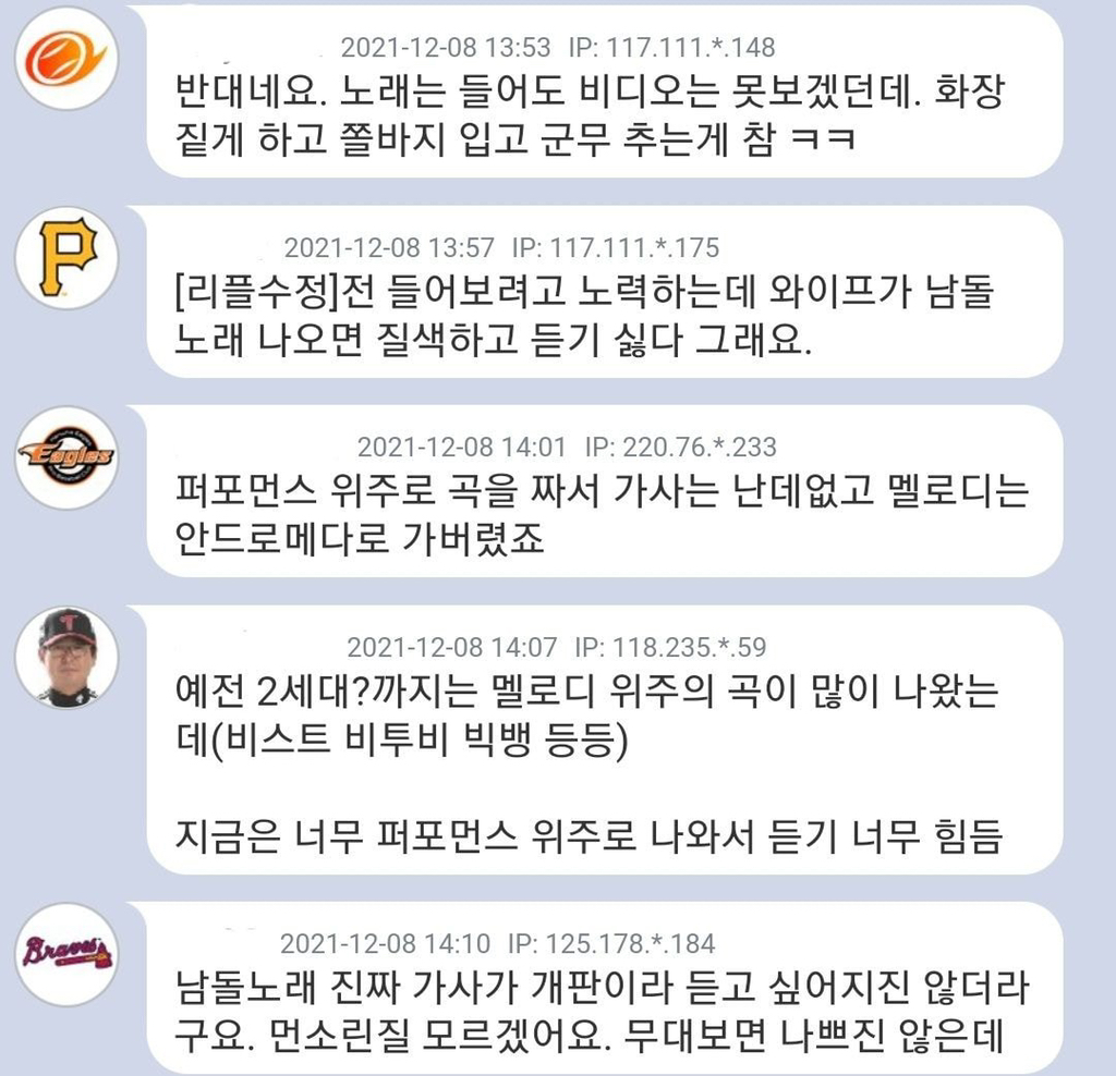 왜 걸그룹은 전성시대인데 남자 아이돌 노래는 잘 안듣게 되는걸까? - [이슈] 목욕탕 정보통 - 우리 동네 목욕탕