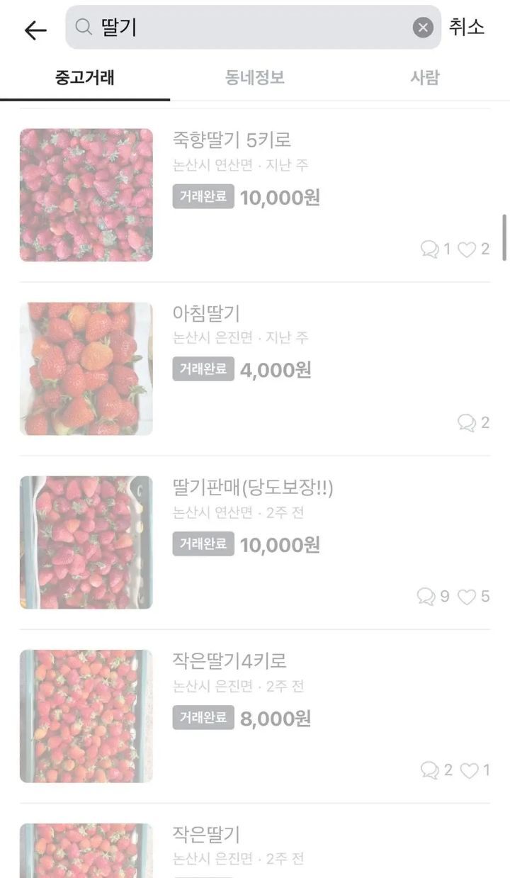 타지 사람들이 부러워 하는 특정 시기의 논산 당근마켓🥕 | 인스티즈