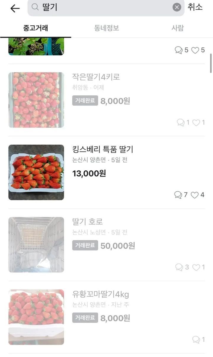 타지 사람들이 부러워 하는 특정 시기의 논산 당근마켓🥕 | 인스티즈