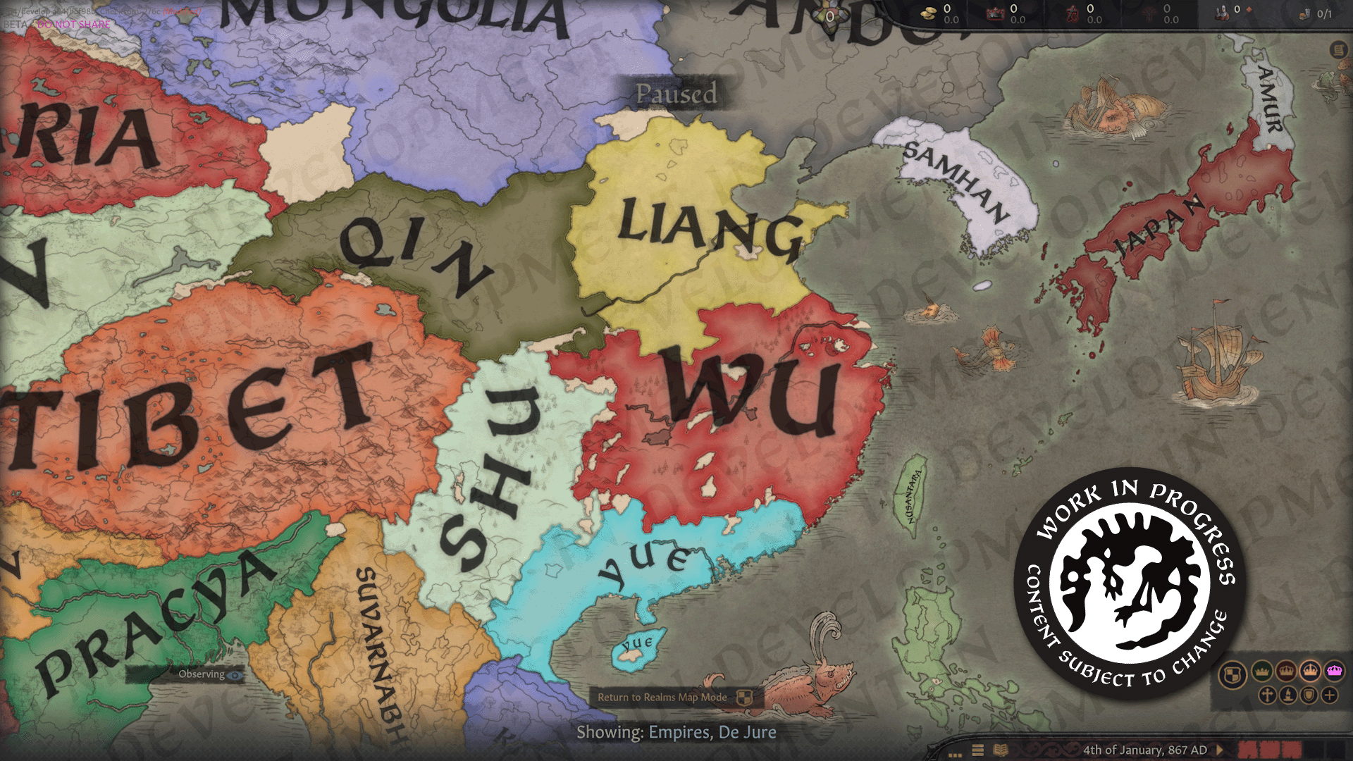 크킹3 Dev Diary #173 - The Map of China - 패러독스 새소식 - Europa Universalis