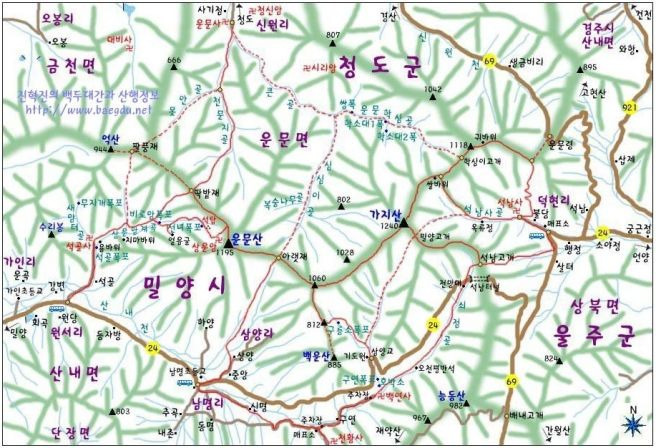 운문산 이미지
