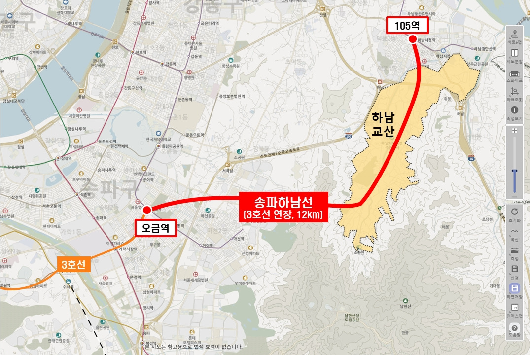 송파하남선(3호선 연장), 강동하남남양주선(9호선 연장) 노선도 - ③ 도시/광역철도 - Rail+ 철도동호회 송파하남선(3호선 연장)... 