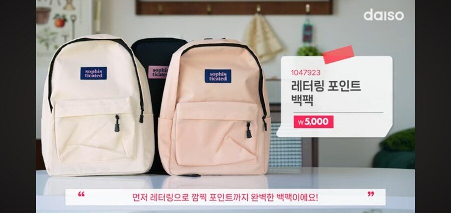 다이소 가성비 갑 5천원 백팩 | 인스티즈