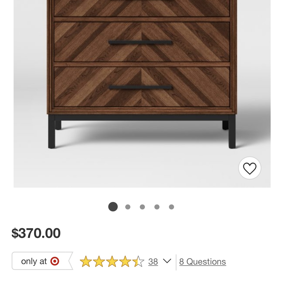 )(Target ) Rochester Parquet 3 Drawer Dresser - | .  - I  love Las Vegas