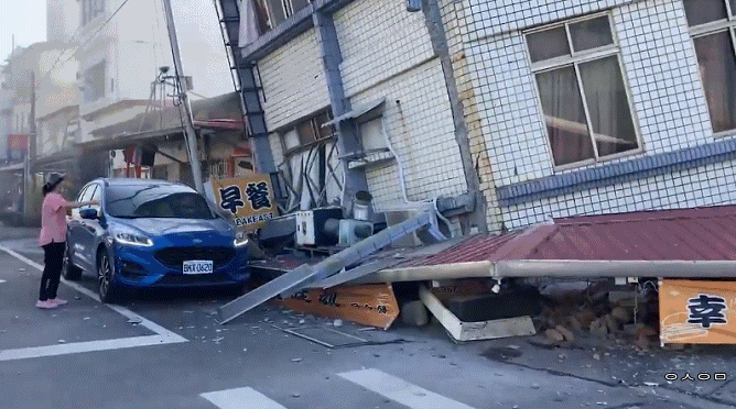 지진 발생 당시 대만의 상황.gif | 인스티즈