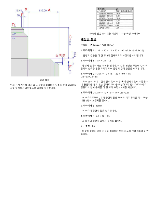 actcut Drafter 코너컷 - 절곡 3회 그리고 절곡 4회 코너컷의 이해(교재 보충) - [ 엑트컷(act/cut ...