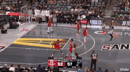 웸반야마 듀란트에게 인유어페이스덩크 + 아멘 탐슨 위로 클러치 페이더웨이.gif | 인스티즈