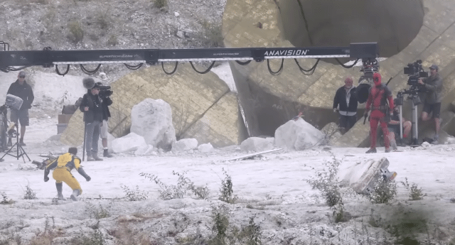 데드풀 vs 울버린 촬영 현장 | 인스티즈